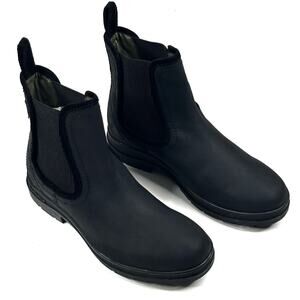Barbour Birch Womens Waterproof Black Leather Chelsea Boot Size 8UK/10US New